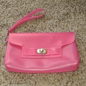 Old Navy Jelly Pink Wristlet Clutch